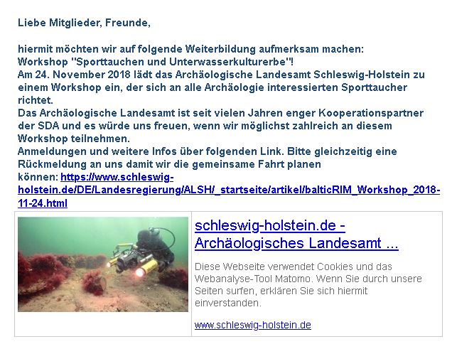 Workshop - Unterwasserkulturerbe...